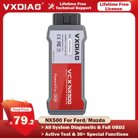 VXDIAG VCX NX500 For Ford/Mazda 2 in 1 IDSV129 J2534 ECU Programming Coding OBD2 scanner programmer 