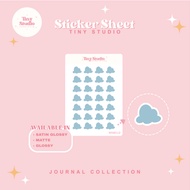 Cloud Weather Sticker, Icon Sicker, Aesthetic Journaling, Mini Sticker Sheet
