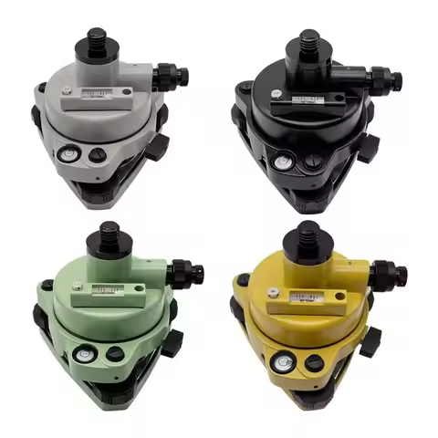 Rotating Tribrach And Adapter For Topcon Prisms GPS Surveying W/Optical Plummet 5/8"x11 Mount Yellow