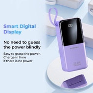 (NO COD) PINENG PN-799PD 30000mAh 22.5W PD20W FAST CHARGE POWERBANK WITH BIULT-IN CABLE