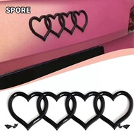 SPORE Love Heart Logo Rear, ABS Plastics Heart-shaped Trunk Tail Label Badge, Emblem Decal Car Stick