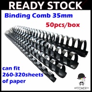 (50pcs/box) 35MM Comb Binder Rings / Plastic Comb Rings / Binding Rings / Binding Comb Rings Black /