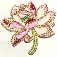 Lotus FLOWER PATCHES / LOTUS FLOWER EMBROIDERED EMBLEMS