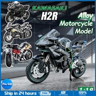 1:18 Kawasaki Ninja H2R Diecast Motorcycle Model – Collectible Race Toy