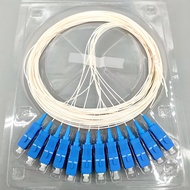 12/10 Cores SC UPC Fiber Optic Pigtail Single Mode 9/125μm Simplex 1.5m/1.3m FTTH Indoor Cable Jumpe