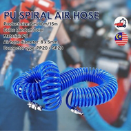 PU Air Hose Recoil Air Hose Compressor Pipe Pneumatic Spring Tube Compressor Hose Compressor Angin