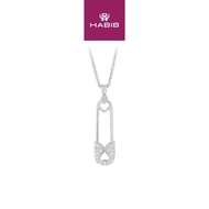 HABIB Diamond Necklace in (Safety Pin) 375/9K White Gold 559970323(WG)