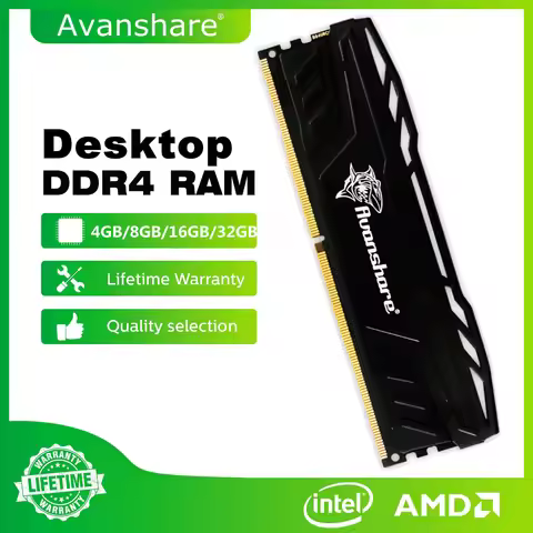 Avanshare DDR4 8GB 16GB 3200MHz 2666MHz 2400MHz DDR4 Ram Memory DDR5 4800MHz 5600MHz 6400MHz 32GB UD