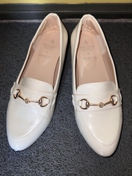 日本牌子米白色高踭樂福鞋 Rope Picnic Haruta Loafers
