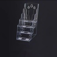 Acrylic Brochure Holder 2/3/4 Tier Clear Plastic Flyer Holder Display Stand Wall Mount/Countertop Li