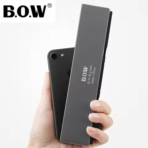 B.O.W Mini Keyboard for Phone / Tablet , Slim & Light Folding Portable Keyboard 3 Bluetooth Devices 