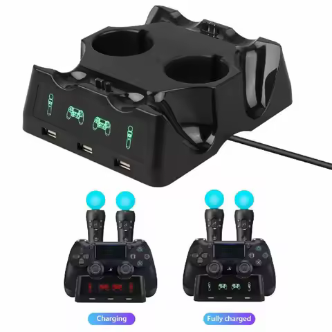 Control Charger Base for Sony PS4 VR Move Motion Controller Playstation Play Station PS 4 Charging D