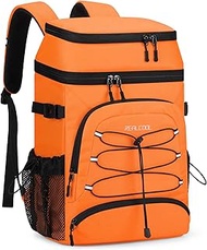 Realcool Backpack Cooler，33 Cans Insulated Leakproof Soft Cooler Bag Lightweight Camping Beach Lunch