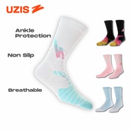 UZIS Basketball Sport Anti Slip Wave High-Cut Sport Socks