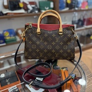 90%NEW USED LV PALLAS BB 紅邊老花PVC CANVAS MONOGRAM SN1185 M41241