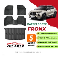 SUZUKI Carpet Fronx 3D TPESUZUKI Full Set Fronx Carpet/ Waterproof Fronx Carpet/