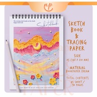 Uncle Sketchbook A6 A5 A4 Thick Cover 300gsm 40 Sheets 80gsm Paper Sketch Drawing Book