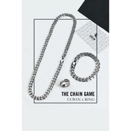 [COMBO] The Chain Game - Vòng tay Cuban | Dây chuyền Cuban | Nhẫn Chain - Thép Titanium cao cấp 316L