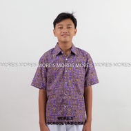 Seragam Baju Batik SD/MI/TK/PAUD ungu 007