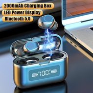Sport Wireless Earphone Bluetooth V5.0 F9 TWS Wireless Bluetooth Headphone LED Display With 2000mAh 