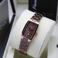 Jam Tangan Wanita Alexandre Christie AC 2455 Original - Brown Rosegold