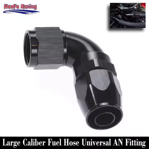 AN3 AN4 AN6 AN8 AN10 AN12 Full Flow Fuel Hose End Fitting Adapter Aluminum Universal Swivel Rubber H