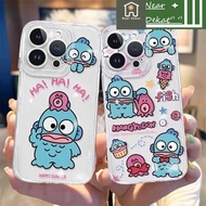 HJcartoonWedge Casing Ugly Fish Funny Hangyodon Phone Casing For Iphone 15 Pro Max 7 8 Plus 11 14 12