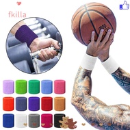 FKILLA 1Pcs Wrist Support Band, Cuff Tennis Sweat Towel Wristband,  8x8cm Fitness Run Gym Cotton Spo