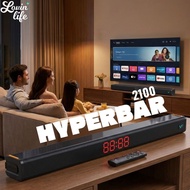 VF HYPERBAR 2100 All-in-One Soundbar with Clock Display MAX 80W Bluetooth, USB Drive, HDMI (ARC), AU