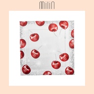 [MILIN] Milin Cherry Bomb with crystals scarf ผ้าพันคอมิลินลายเชอรี่บอม / 41 Cherry Crush Scarf