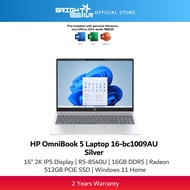 HP OmniBook 5 Laptop 16-BC1009AU - 16" 2K IPS/R5-8540U/Radeon/16GB D5/512GB SSD/Win11 Home