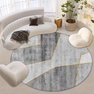 [in stock] Nordic minimalist luxury bedroom carpet, Japanese wabi-sabi style round carpet, floor mat