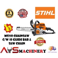 STIHL MS210 CHAINSAW 18"GUIDE BAR &amp; SAW CHAIN/Stihl Chainsaw(Brand Germany)