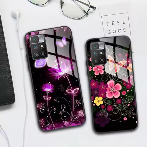 For Xiaomi Poco M4 Pro Case 5G Poco M4 Pro 4G Cool Tempered Glass Cover Phone Case For Poco X4 Pro 5