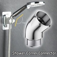 135 Degree Showerhead Connector Easy To Use Angle Adjuster Stainless Steel Adjustable Elbow