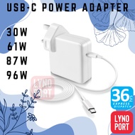 30W 61W 67W 87W 96W USB TYPE-C Laptop Adapter PD Charger for Mac Book A1706 A1707 A1707 13 15-Inch i
