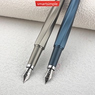 SMARTSIMPLE Magnetic Cap Fountain Pen Two Nibs F Nib 0.5/0.8mm Art Nib Metal Retro Calligraphy Pen S