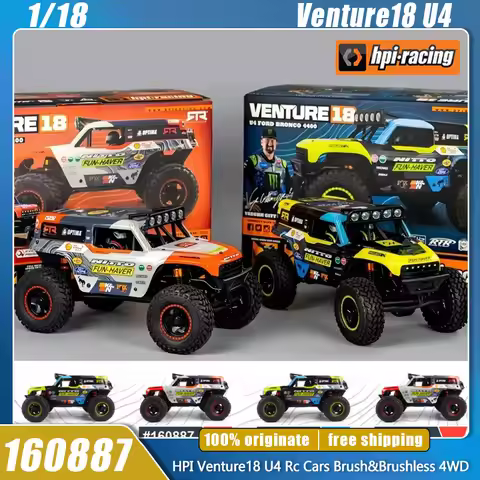 HPI Venture18 Flux U4 4400 1/18 Rc Car Brush Brushless 4WD Remote Control Cars Simulation Racing Off