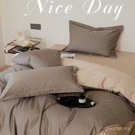 Set Tempat Tidur Empat Keping Empat Keping Xinjiang 100S Kapas Ruji Panjang dengan Cadar Dipasang, C