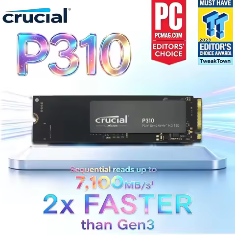 Crucial P310 SSD 500GB 1TB 2TB 4TB PCIe Gen4 NVMe M.2 2280 Internal Solid State Drive 3D NAND Laptop