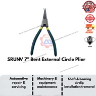 SRUNV 7" Bent External Circle Plier