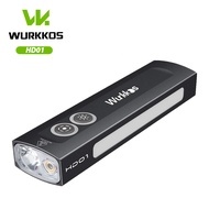 Wurkkos HD01ชาร์จไฟได้ไฟฉาย EDC 1200LM พร้อมไฟ RGB ด้านข้างและไฟอเนกประสงค์สวิตช์สองด้านสำหรับสถานกา