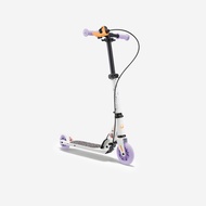 OXELO Kids' Scooter with Brake Play 5 - White/Purple
