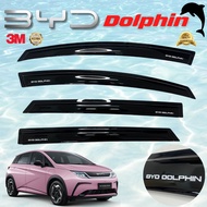 คิ้วกันสาด RICH สำหรับ BYD Dolphin บีวายดีดอลฟิน Car Awning คิ้วกันฝน คิ้วบังแดด ชุดแต่ง