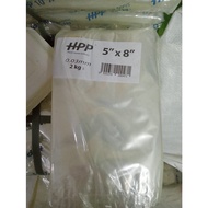 PP Transparent Clear Plastic Bag 0.03mm 5x8 (2kg+/- /pkt)
