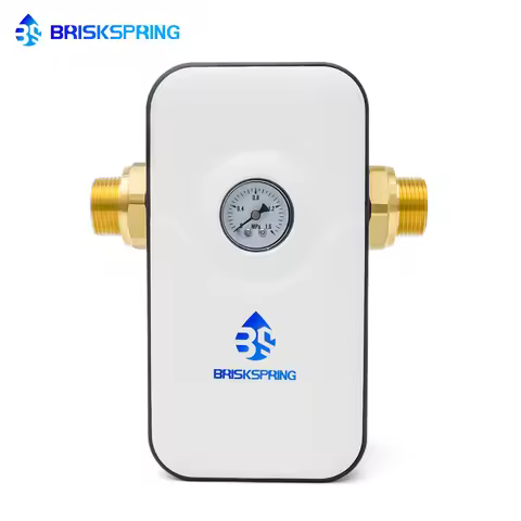 BriskSpring No Salt Water Softener System Whole House Water Conditioner & Descaler Anti-Limescale fo