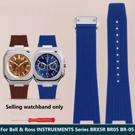 Sports Silicone Watchband For Bell & Ross INSTRUEMENTS Series BRX5R BR05 BR-05 High Quality Rubber B