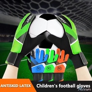 ♕ Kids Soccer Football Goalkeeper Gloves Children Soccer Goalkeeper Gloves Kids Football Goalkeeper Anti-slip Training Gloves