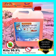 Easy Care NANO MIST Solution Disinfectant (5L) Spray Gun Sanitizer Soft Rose FLAVOR