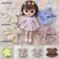 OPTIMISTI Short Sleeve Outfits For BJD Dolls ClothesAccessories for 1/12BJD Dolls Doll Skirt Clothes